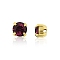 Preciosa® MAXIMA Crystal in Sew-On Cup, Czech Crystal, 719 35 021 Chaton(Round), Golden, 20050 Amethyst, SS16(3.8~4mm)