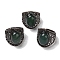 Natural Green Aventurine Oval Adjustable Rings, Lead Free & Cadmium Free, Red Copper Plated Brass Finger Rings for Women Men, 24.4mm, Inner Diameter: 19.2mm