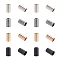 Alloy End Caps, Column, Mixed Color, 14.5mm, Hole: 7mm, Inner Diameter: 7.5mm