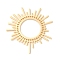 Brass Pendants, Cadmium Free & Nickel Free & Lead Free, Sun, Real 18K Gold Plated, 45.5x43.5x1mm