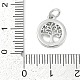 Латунные микропаве прозрачные кубические циркониевые подвески KK-G522-46P-2