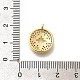 Латунные микропаве прозрачные подвески с фианитом KK-L225-020G-2