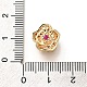 Латунные микро проложить Цирконий Европейский бисером KK-M318-30G-3