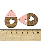 Подвески из смолы и ореха WOOD-I013-07B-3
