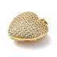 Латунные микропаве прозрачные подвески с фианитом KK-B094-06G-2