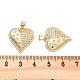 Подвески из латуни с прозрачным фианитом KK-U009-05G-G-3