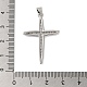 Подвески из латуни и прозрачного циркония с покрытием стойки KK-S372-24P-3