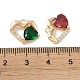 Латунные микро проложить кубического циркония подвески KK-H482-01G-3