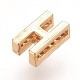 Позолоченные латунные подвески из микропаве из циркония ZIRC-L075-61H-G-2
