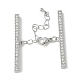 Удлинитель цепи из латуни с кубическим цирконием KK-F893-01P-1