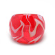 Ручной работы Lampwork палец кольца широкополосного RJEW-T002-01-B-4