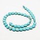 Сердце синтетические бирюзовые бусы нити TURQ-I019-12mm-08-2