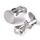 Латунные серьги с клипсами X-KK-H166-N-1