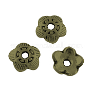 5 -petal тибетском стиле сплава крышки шарика TIBEP-R304-118AB-LF