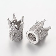 Латунные микро проложить кубического циркония бусы ZIRC-L037-72P-FF