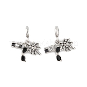 Подвеска из сплава с кристаллами и стразами в европейском стиле FIND-C055-29P