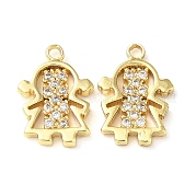 Латунные микро проложить кубического циркония подвески KK-F862-07G