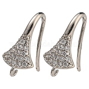 Латунные крючки для серьги из чистого циркония KK-R149-22P