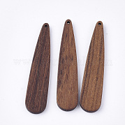Большие подвески из неокрашенного ореха WOOD-T023-03