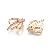 Латунные микропаве прозрачные кубические циркониевые подвески KK-C005-14G
