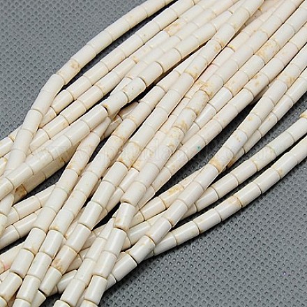 Синтетических нитей бирюзовые бусы TURQ-G120-3x5mm-12-1
