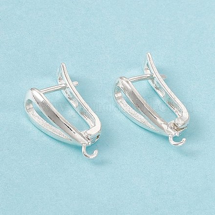 Латунные серьги-кольца с застежкой сзади KK-A172-21S-1
