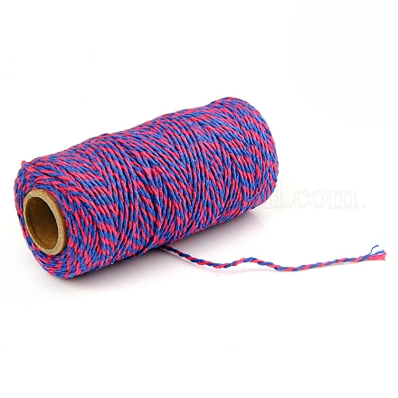 100м макраме 2-слойная хлопковая тесьма MAKN-PW0001-097A-09-1