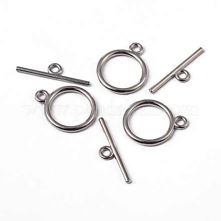 Застежки тоггл в тибетском стиле  TIBE-PH0001-01P-NR-WH-1