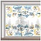 GORGECRAFT 15x46inch Large Sleeping Elephant Window Sticker Star Cloud Balloon Animal Glass Decals Static Removable Collision Window Cling Film Decoration for Stop Birds Strikes Home Decor