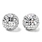 Acrylic Rhinestone Beads, Round with Square Rhinestone, Shiny Beads for DIY Jewelry Making, Beadable Pens and Crafts, Silver, 20mm, Hole: 2mm