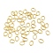 304 Stainless Steel Jump Rings, Closed Jump Rings, Oval, Real 18K Gold Plated, 3.5x4.5x0.6mm, Inner Diameter: 2x3mm, about 238pcs/5g