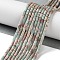 Synthetic Shoushan Stone Beads Strands, Column, 4x2~2.5mm, Hole: 0.6mm, about 78~89pcs/strand, 14.57''(37cm)