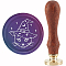 CRASPIRE Cat Wax Seal Stamp Magic Hat Sealing Wax Stamps Star 30mm/1.18inch Removable Brass Head Sealing Stamp with Wooden Handle for Invitations Cards Gift Wrap