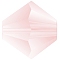 Preciosa® Crystal Beads, Czech Crystal, Bicone(451 69 302 Rondelle), 70120 840 Light Rose Matt, 6mm, Hole:1mm