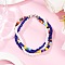Glass Seed Beads Multi-strand Bracelets for Women, Round, White, 7-3/4~7-7/8 inch(19.7~20.1cm)