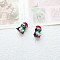Handmade Lampwork Beads, Red, Penguin, 20x14mm