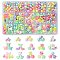 Imitation Pearl Acrylic Beads, Mixed Shapes, Mixed Color, 6~11.5x6~15x4~10mm, Hole: 1.5~3.8mm