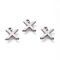 Tarnish Resistant 304 Stainless Steel Pendants, Matte Style, Greek Alphabet, Stainless Steel Color, Letter.C, 9.5x8x1.5mm, Hole: 1.5mm