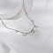 Stainless Steel 5 Heart Pendant Necklaces for Women Daily Wear, Silver, 17.72 inch(45cm)