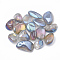 PVD Vacuum Plating Natural Quartz Crystal Beads, Tumbled Stone, No Hole/Undrilled, Nuggets, Light Steel Blue, 15~35x9~25x6~25mm, about 130pcs/1000g.