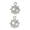 304 Stainless Steel Charms, Sun Charms, Anti-Tarnish, Stainless Steel Color, 10x8x3.5mm, Hole: 1.2mm
