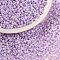 Cylinder Seed Beads, Frosted Colors, Uniform Size, Plum, 2x1.3~1.5mm, Hole: 0.8~1mm, about 40000pcs/bag, 450g/bag