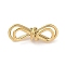 Ion Plating(IP) 304 Stainless Steel Connector Charms, Bowknot, Real 18K Gold Plated, 6x17.5x5mm, Hole: 3x4mm