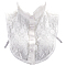 Polyester Lace Collar, Detachable Lace Neckline Trim, Garment Accessories, White, 300x320x3.5mm