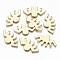 Alloy Pendant Links Connectors, Cadmium Free & Nickel Free & Lead Free, Light Gold, 16.5x32x1.5mm, Hole: 1.5mm