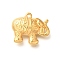 Ion Plating(IP) 304 Stainless Steel Pendants, Elephant Charm, Real 18K Gold Plated, 21.5x25x8.3mm, Hole: 2.1mm