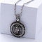 Vintage Viking Lion Head 304 Stainless Steel Pendant Punk Jewelry Necklaces for Men, Stainless Steel Color