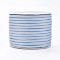 Nylon Ribbon, Stripe Pattern, For Jewelry Making, Sky Blue, 3/16 inch(5mm), 200yards/roll(182.88m/roll)