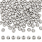 UNICRAFTALE about 100pcs 4mm Rondelle Spacer Beads Stainless Steel Loose Beads 1.5mm Hole Bead Findings for DIY Bracelets Necklaces Jewelry Making, Stainless Steel Color