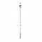 Tarnish Resistant 304 Stainless Steel Chain Extender, Cadmium Free & Nickel Free & Lead Free, with Clasps and Tiny Teardrop Charm, Stainless Steel Color, 50mm, Hole: 2.5mm